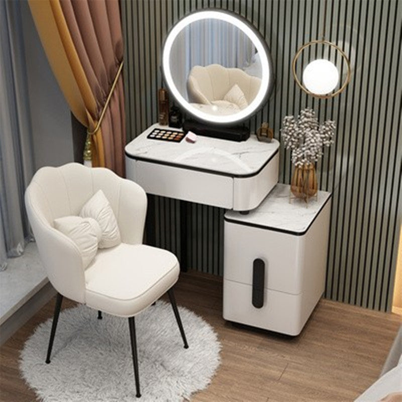 Leuchteter Spiegel Make-up Eitelkeit luxuriöser Schminktischhocker Set