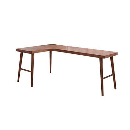 Modern Solid Wood Office Desk L-Shape Task Desks with 5-Legs for Home Left Hand Return Clearhalo 'furn' 'furn_office_desk' 'Furniture' 'Office Desks' 'Office Furniture' 'office_desk' 7024786