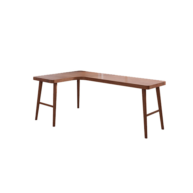 Modern Solid Wood Office Desk L-Shape Task Desks with 5-Legs for Home Clearhalo 'furn' 'furn_office_desk' 'Furniture' 'Office Desks' 'Office Furniture' 'office_desk' 7024790