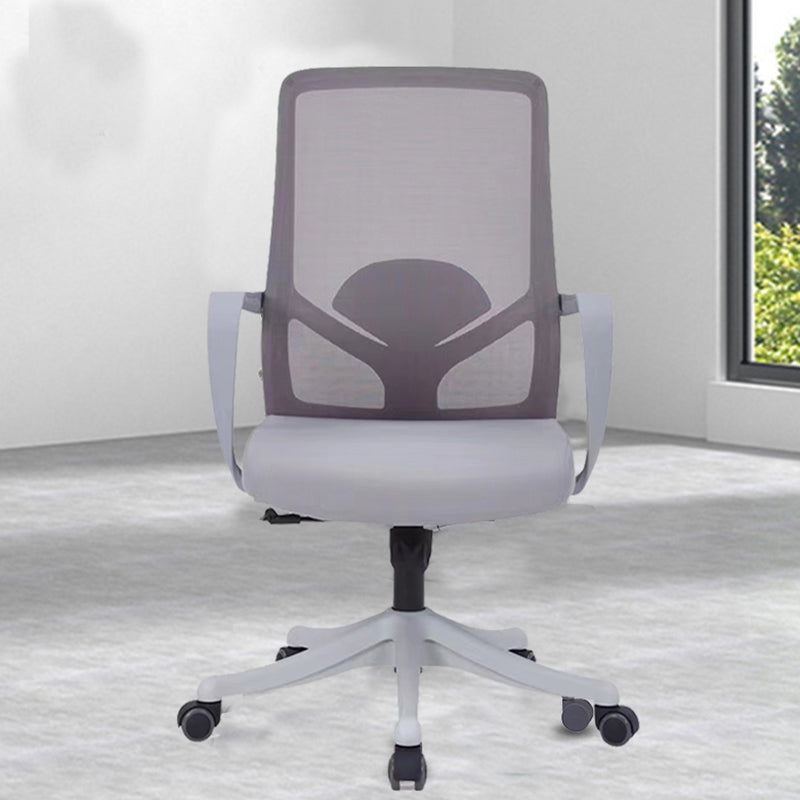 モダンオフィスチェア固定腕調整可能なシート高さデスクチェア