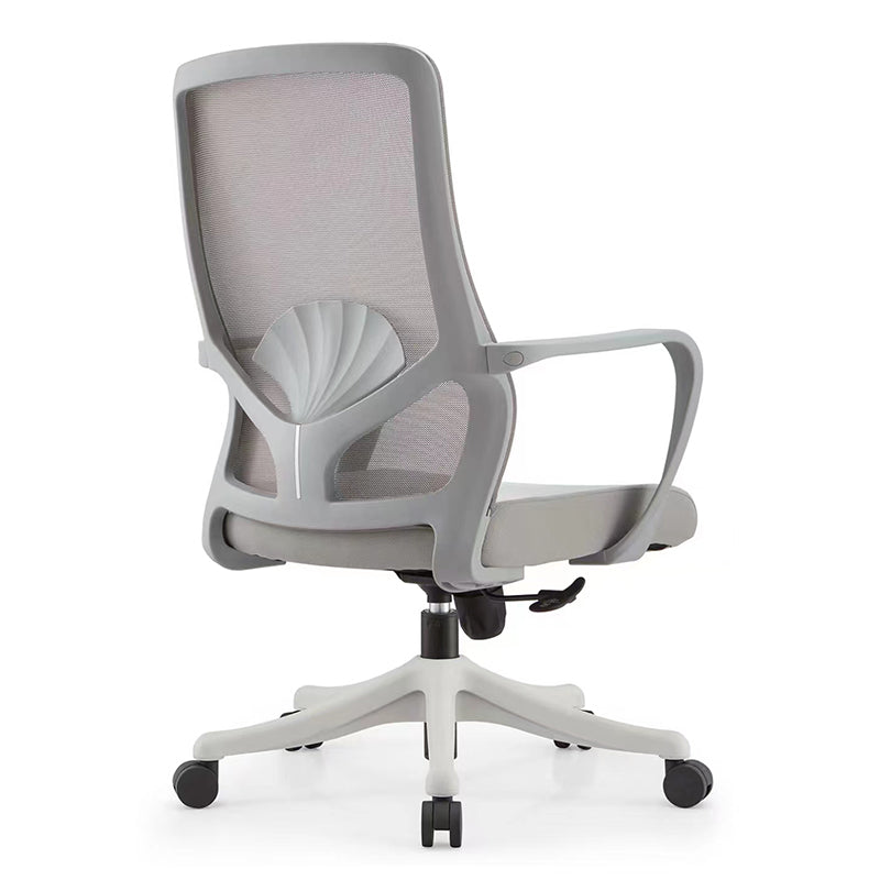 モダンオフィスチェア固定腕調整可能なシート高さデスクチェア
