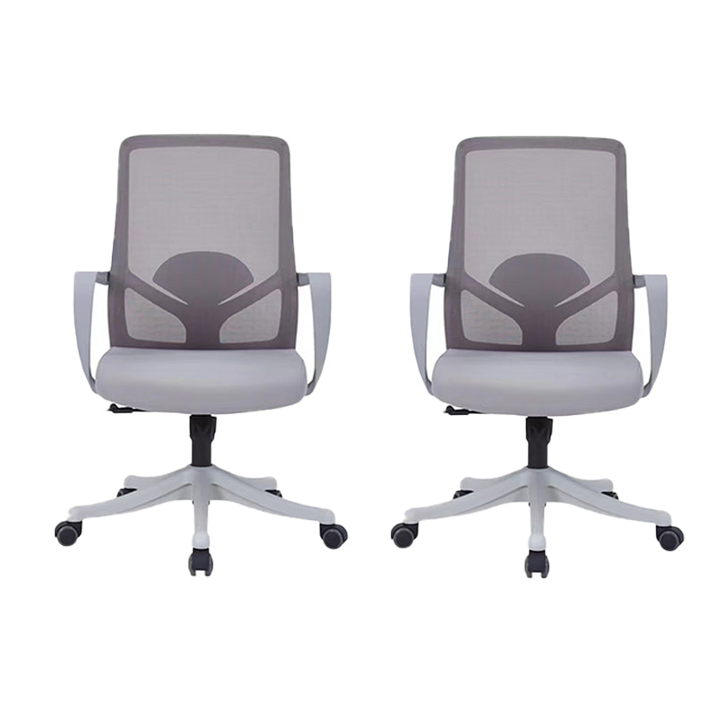 モダンオフィスチェア固定腕調整可能なシート高さデスクチェア