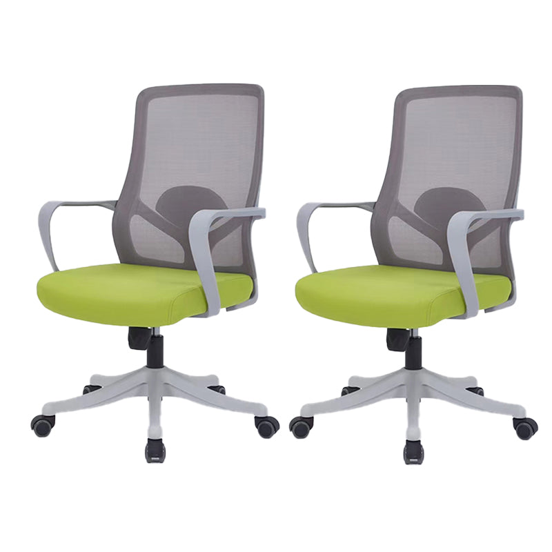 モダンオフィスチェア固定腕調整可能なシート高さデスクチェア