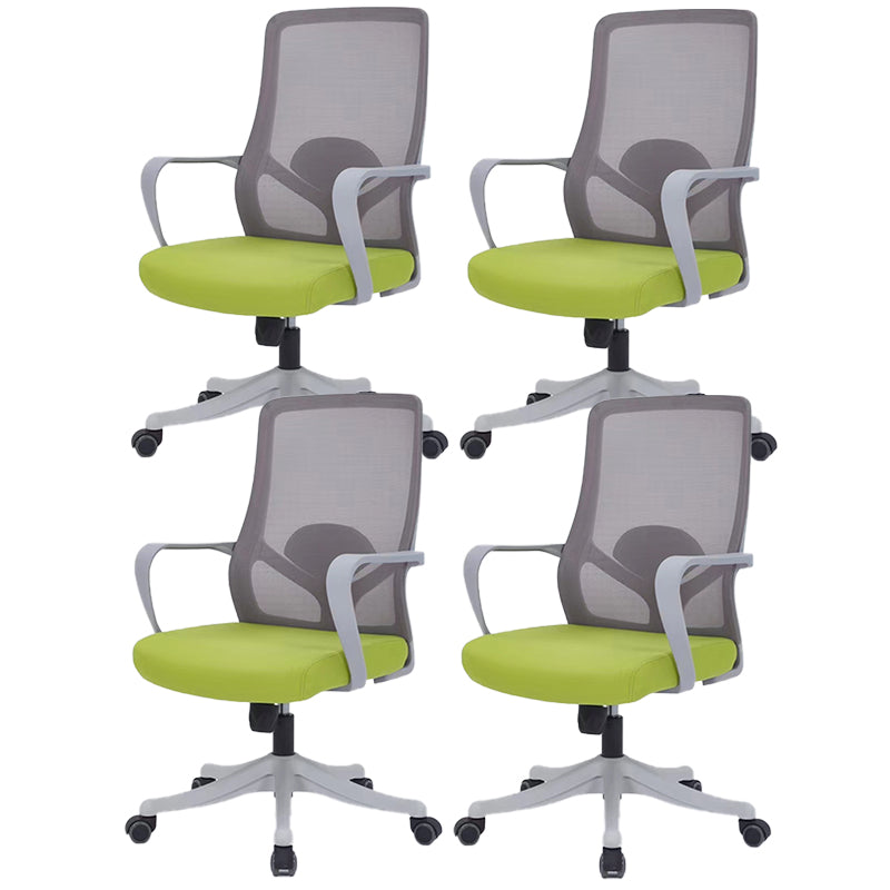 モダンオフィスチェア固定腕調整可能なシート高さデスクチェア