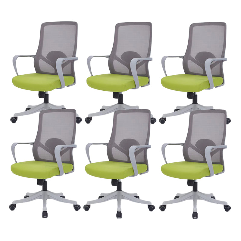 モダンオフィスチェア固定腕調整可能なシート高さデスクチェア