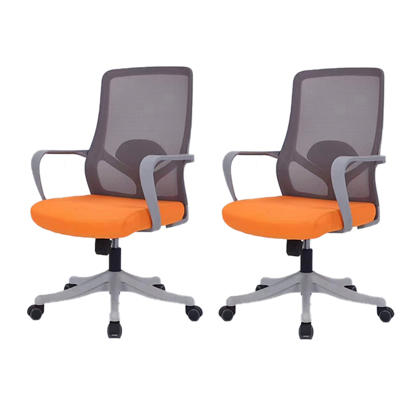 モダンオフィスチェア固定腕調整可能なシート高さデスクチェア