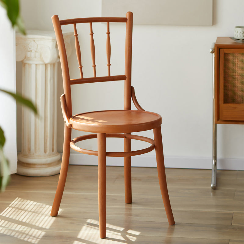 Chaise latéral en bois massif piste de restauration arrière pour le salon