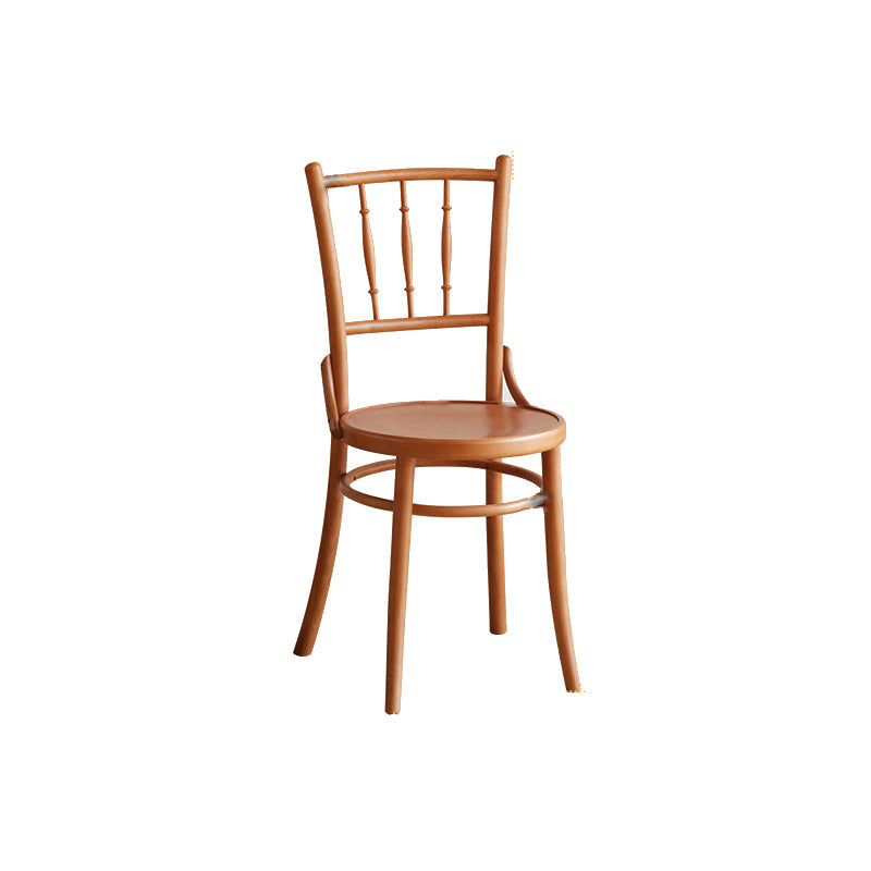Chaise latéral en bois massif piste de restauration arrière pour le salon