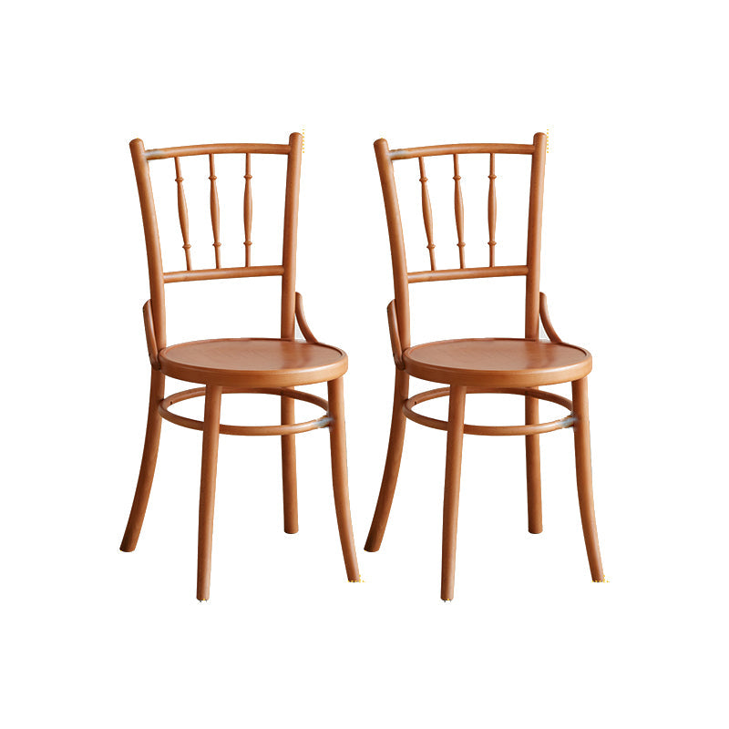 Chaise latéral en bois massif piste de restauration arrière pour le salon