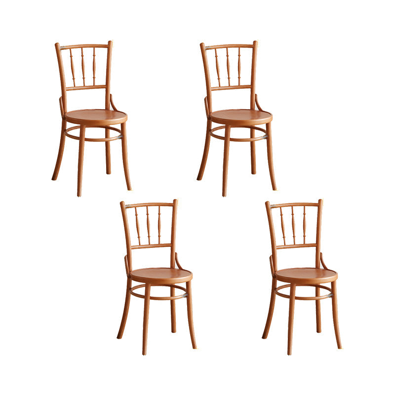 Chaise latéral en bois massif piste de restauration arrière pour le salon