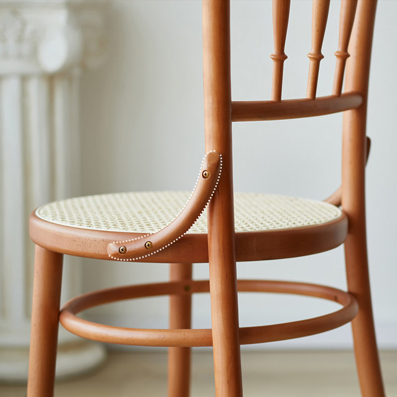 Chaise latéral en bois massif piste de restauration arrière pour le salon