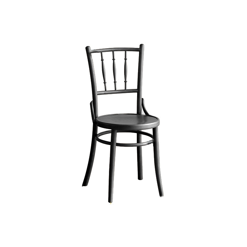 Chaise latéral en bois massif piste de restauration arrière pour le salon