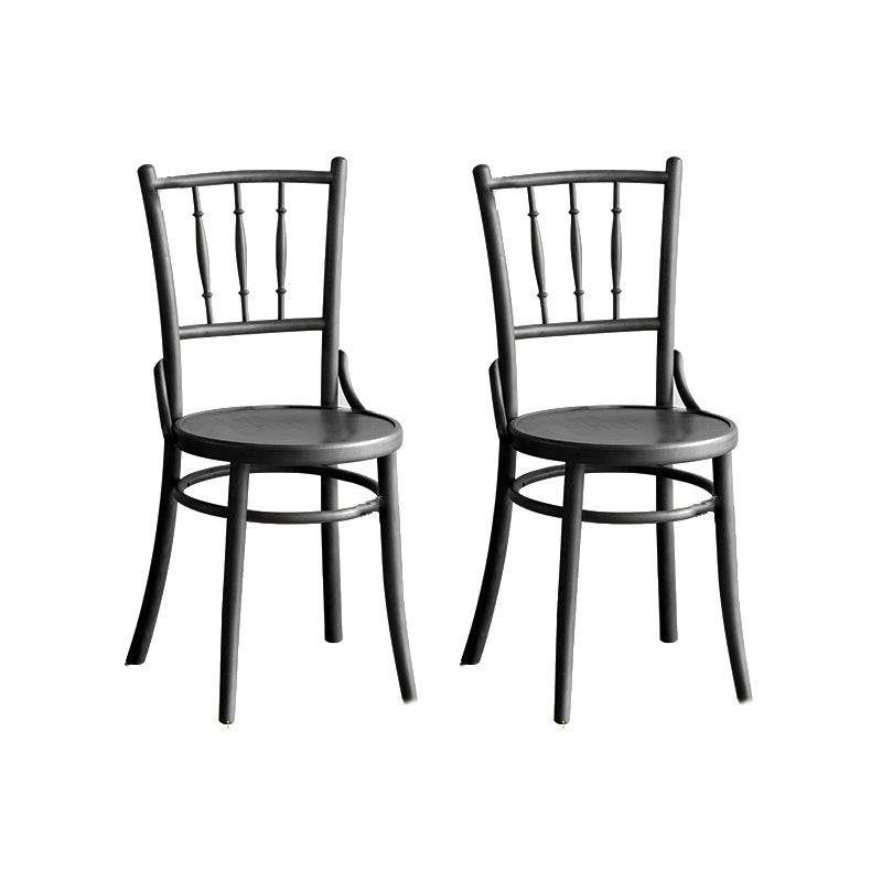 Chaise latéral en bois massif piste de restauration arrière pour le salon