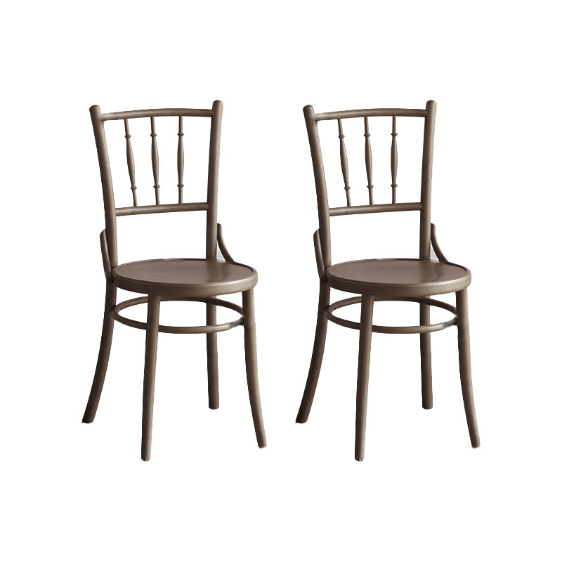 Chaise latéral en bois massif piste de restauration arrière pour le salon