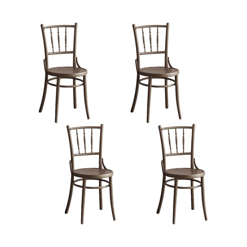 Chaise latéral en bois massif piste de restauration arrière pour le salon