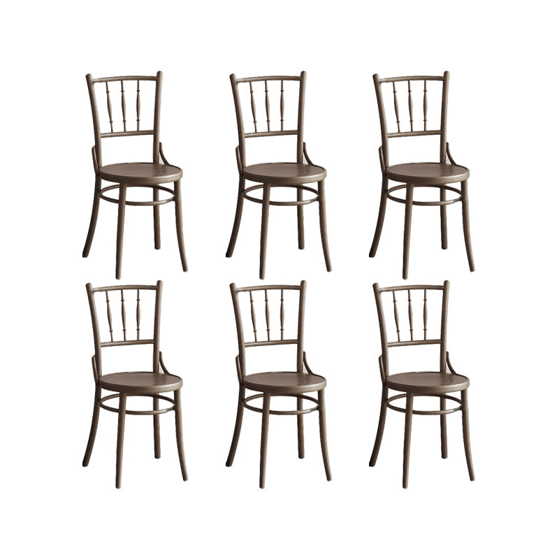 Chaise latéral en bois massif piste de restauration arrière pour le salon