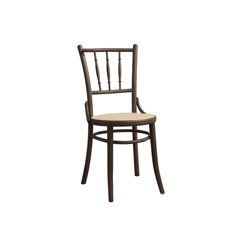 Chaise latéral en bois massif piste de restauration arrière pour le salon