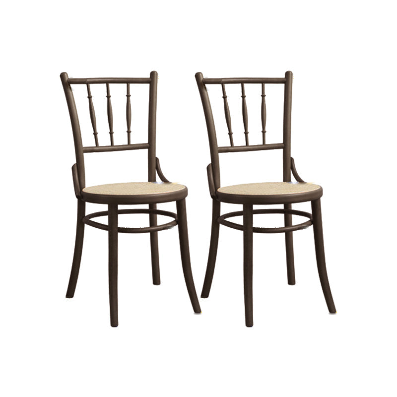 Chaise latéral en bois massif piste de restauration arrière pour le salon