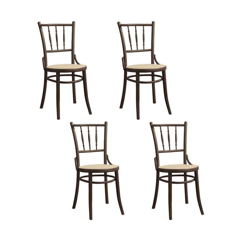 Chaise latéral en bois massif piste de restauration arrière pour le salon