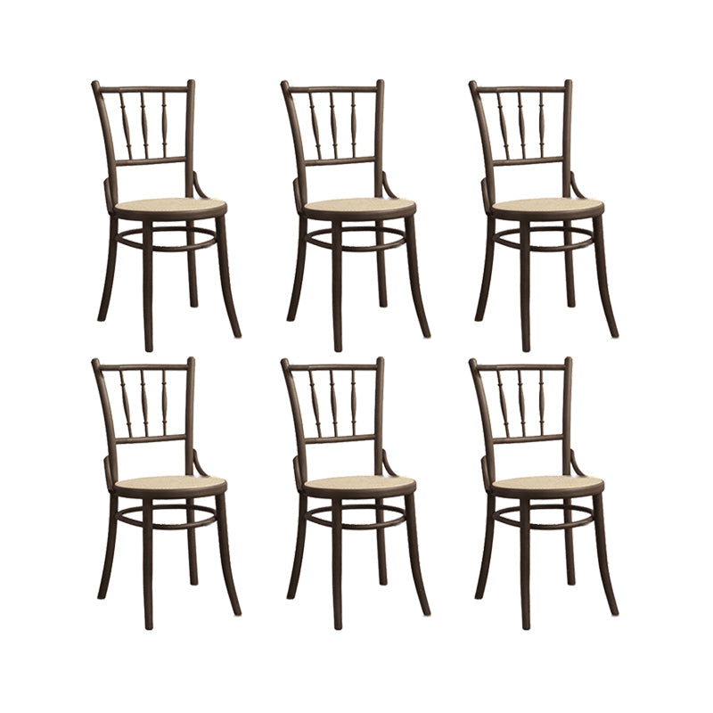 Chaise latéral en bois massif piste de restauration arrière pour le salon