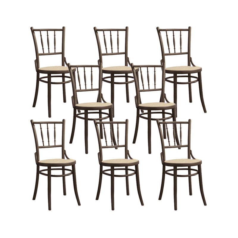 Chaise latéral en bois massif piste de restauration arrière pour le salon