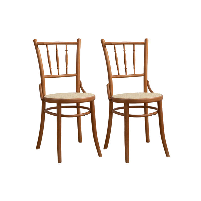 Chaise latéral en bois massif piste de restauration arrière pour le salon