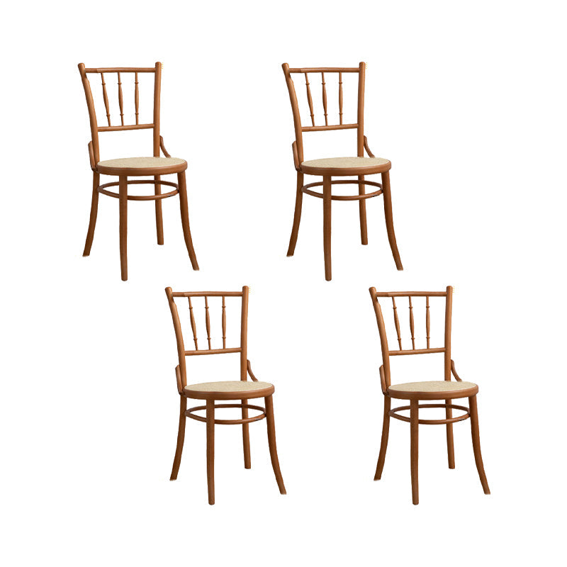 Chaise latéral en bois massif piste de restauration arrière pour le salon