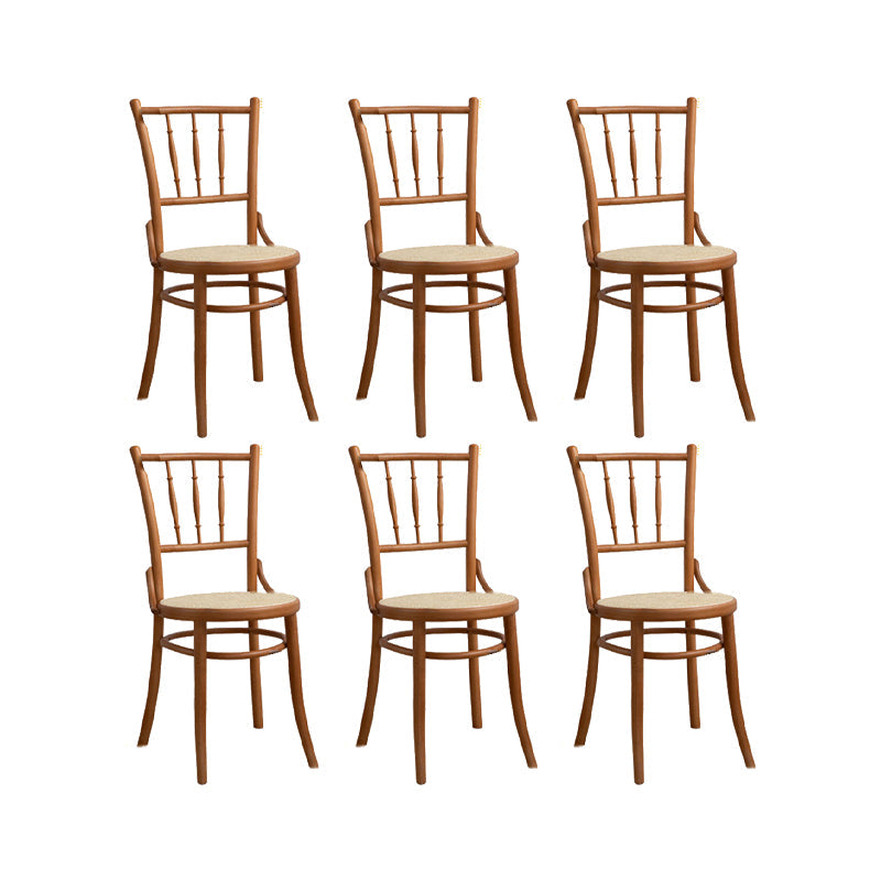 Chaise latéral en bois massif piste de restauration arrière pour le salon