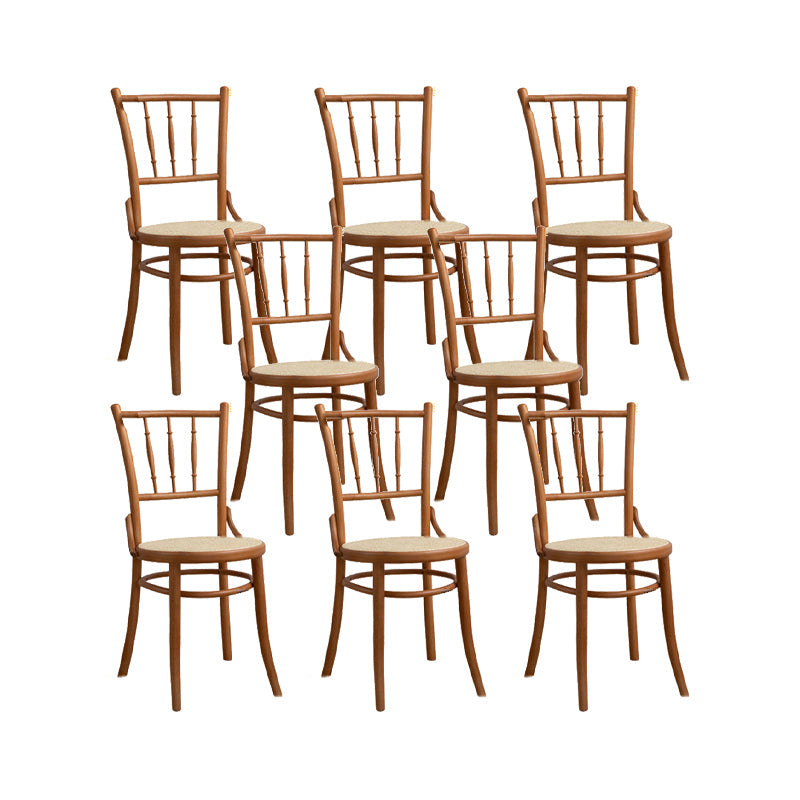 Chaise latéral en bois massif piste de restauration arrière pour le salon