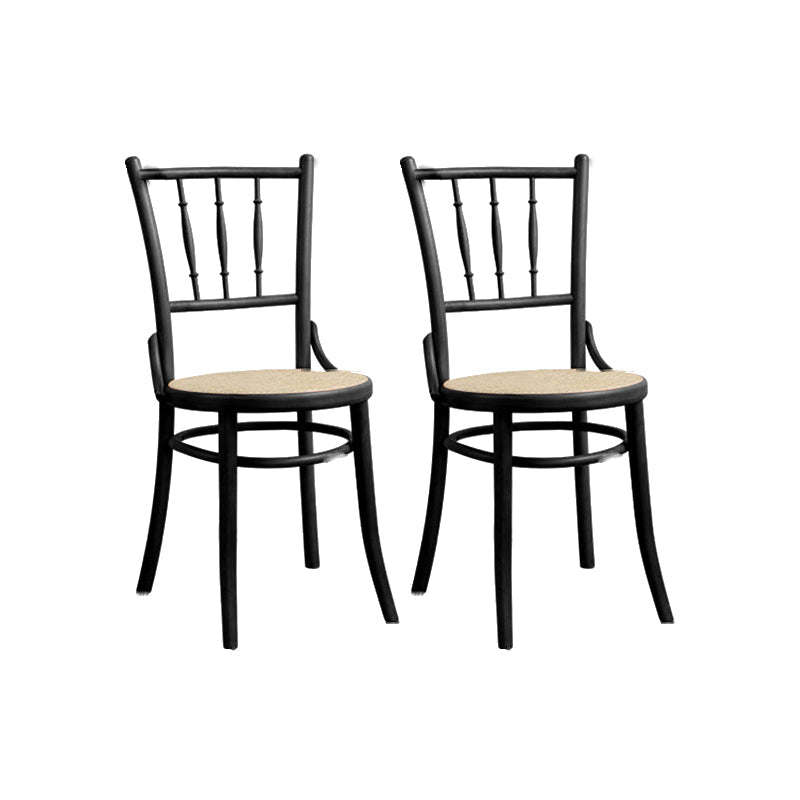 Chaise latéral en bois massif piste de restauration arrière pour le salon