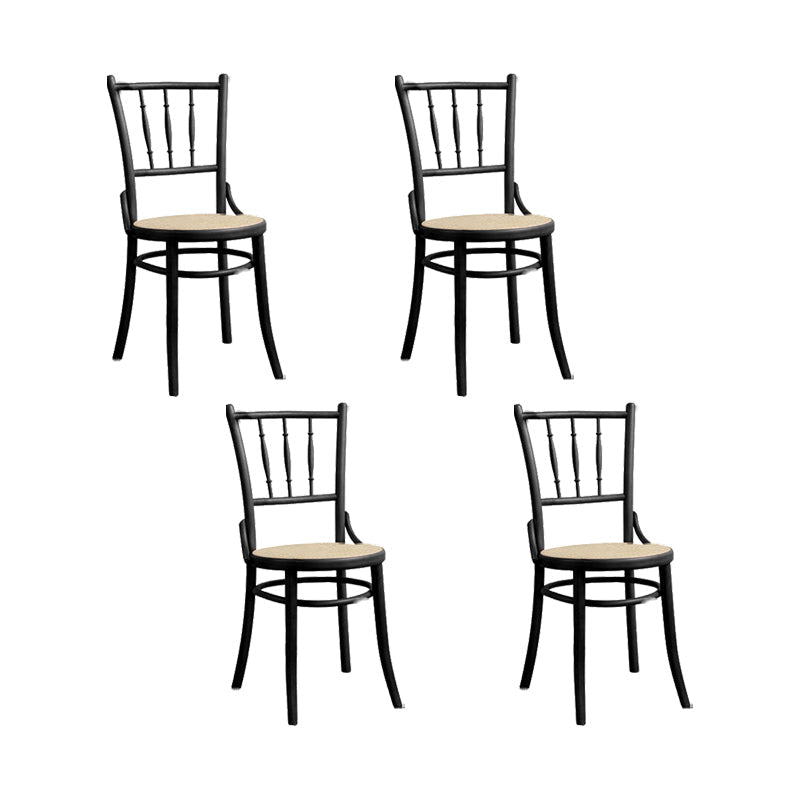 Chaise latéral en bois massif piste de restauration arrière pour le salon