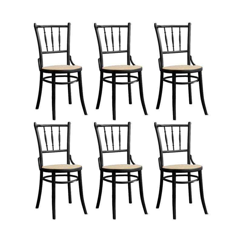 Chaise latéral en bois massif piste de restauration arrière pour le salon