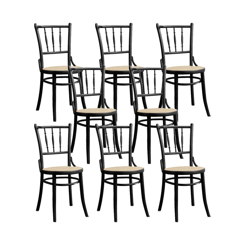 Chaise latéral en bois massif piste de restauration arrière pour le salon