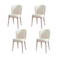 Modern Simple White Side Chair Upholstered Dining Chair for Living Room