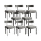 Modern Simple Side Chair Upholstered Side Dining Chair for Living Room Grey 8 Piece Set Clearhalo 'Dining Chairs' 'Dining Tables & Seating' 'dining_chair' 'furn' 'furn_dining_chair' 'Furniture' 'Kitchen & Dining Furniture' 7028429