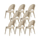 Nordic Style Side Chair Faux Leather Dining Chair with Metal Base for Home Use Gold 8 Piece Set Clearhalo 'Dining Chairs' 'Dining Tables & Seating' 'dining_chair' 'furn' 'furn_dining_chair' 'Furniture' 'Kitchen & Dining Furniture' 7028450