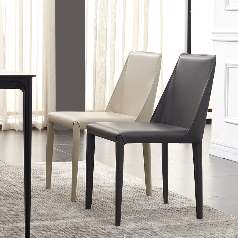 Contemporary Kitchen Dining Chairs Faux Leather Dining Chairs Clearhalo 'Dining Chairs' 'Dining Tables & Seating' 'dining_chair' 'furn' 'furn_dining_chair' 'Furniture' 'Kitchen & Dining Furniture' 7028462