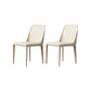 Contemporary Kitchen Dining Chairs Faux Leather Dining Chairs Off-White 2 Piece Set Clearhalo 'Dining Chairs' 'Dining Tables & Seating' 'dining_chair' 'furn' 'furn_dining_chair' 'Furniture' 'Kitchen & Dining Furniture' 7028464
