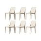 Contemporary Kitchen Dining Chairs Faux Leather Dining Chairs Off-White 6 Piece Set Clearhalo 'Dining Chairs' 'Dining Tables & Seating' 'dining_chair' 'furn' 'furn_dining_chair' 'Furniture' 'Kitchen & Dining Furniture' 7028468