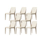 Contemporary Kitchen Dining Chairs Faux Leather Dining Chairs Off-White 8 Piece Set Clearhalo 'Dining Chairs' 'Dining Tables & Seating' 'dining_chair' 'furn' 'furn_dining_chair' 'Furniture' 'Kitchen & Dining Furniture' 7028469