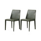 Contemporary Kitchen Dining Chairs Faux Leather Dining Chairs Army Green 2 Piece Set Clearhalo 'Dining Chairs' 'Dining Tables & Seating' 'dining_chair' 'furn' 'furn_dining_chair' 'Furniture' 'Kitchen & Dining Furniture' 7028480