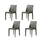 Contemporary Kitchen Dining Chairs Faux Leather Dining Chairs Army Green 4 Piece Set Clearhalo 'Dining Chairs' 'Dining Tables & Seating' 'dining_chair' 'furn' 'furn_dining_chair' 'Furniture' 'Kitchen & Dining Furniture' 7028481