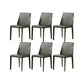 Contemporary Kitchen Dining Chairs Faux Leather Dining Chairs Army Green 6 Piece Set Clearhalo 'Dining Chairs' 'Dining Tables & Seating' 'dining_chair' 'furn' 'furn_dining_chair' 'Furniture' 'Kitchen & Dining Furniture' 7028482