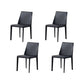 Contemporary Kitchen Dining Chairs Faux Leather Dining Chairs Black 4 Piece Set Clearhalo 'Dining Chairs' 'Dining Tables & Seating' 'dining_chair' 'furn' 'furn_dining_chair' 'Furniture' 'Kitchen & Dining Furniture' 7028489