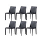 Contemporary Kitchen Dining Chairs Faux Leather Dining Chairs Black 6 Piece Set Clearhalo 'Dining Chairs' 'Dining Tables & Seating' 'dining_chair' 'furn' 'furn_dining_chair' 'Furniture' 'Kitchen & Dining Furniture' 7028490