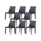 Contemporary Kitchen Dining Chairs Faux Leather Dining Chairs Black 8 Piece Set Clearhalo 'Dining Chairs' 'Dining Tables & Seating' 'dining_chair' 'furn' 'furn_dining_chair' 'Furniture' 'Kitchen & Dining Furniture' 7028491