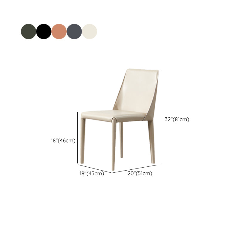 Contemporary Kitchen Dining Chairs Faux Leather Dining Chairs Clearhalo 'Dining Chairs' 'Dining Tables & Seating' 'dining_chair' 'furn' 'furn_dining_chair' 'Furniture' 'Kitchen & Dining Furniture' 7028492