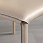 Faux Leather Kitchen Dining Chairs Armless Chairs with Metal Base Clearhalo 'Dining Chairs' 'Dining Tables & Seating' 'dining_chair' 'furn' 'furn_dining_chair' 'Furniture' 'Kitchen & Dining Furniture' 7028504