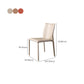 Faux Leather Kitchen Dining Chairs Armless Chairs with Metal Base Clearhalo 'Dining Chairs' 'Dining Tables & Seating' 'dining_chair' 'furn' 'furn_dining_chair' 'Furniture' 'Kitchen & Dining Furniture' 7028514