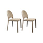 Faux Leather Dining Chairs Contemporary Chair with Metal Legs Off-White 2 Piece Set Clearhalo 'Dining Chairs' 'Dining Tables & Seating' 'dining_chair' 'furn' 'furn_dining_chair' 'Furniture' 'Kitchen & Dining Furniture' 7028517